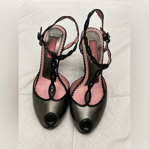 Betsey Johnson Peeptoe T-strap Heels